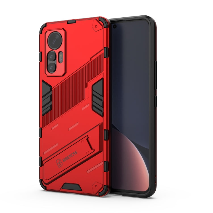 Punk Armor PC + TPU Phone Case with Holder, For Xiaomi 12 Lite