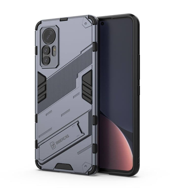 Punk Armor PC + TPU Phone Case with Holder, For Xiaomi 12 Lite