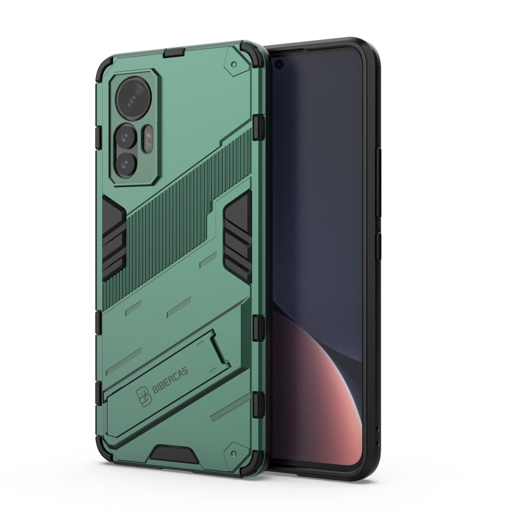 Punk Armor PC + TPU Phone Case with Holder, For Xiaomi 12 Lite