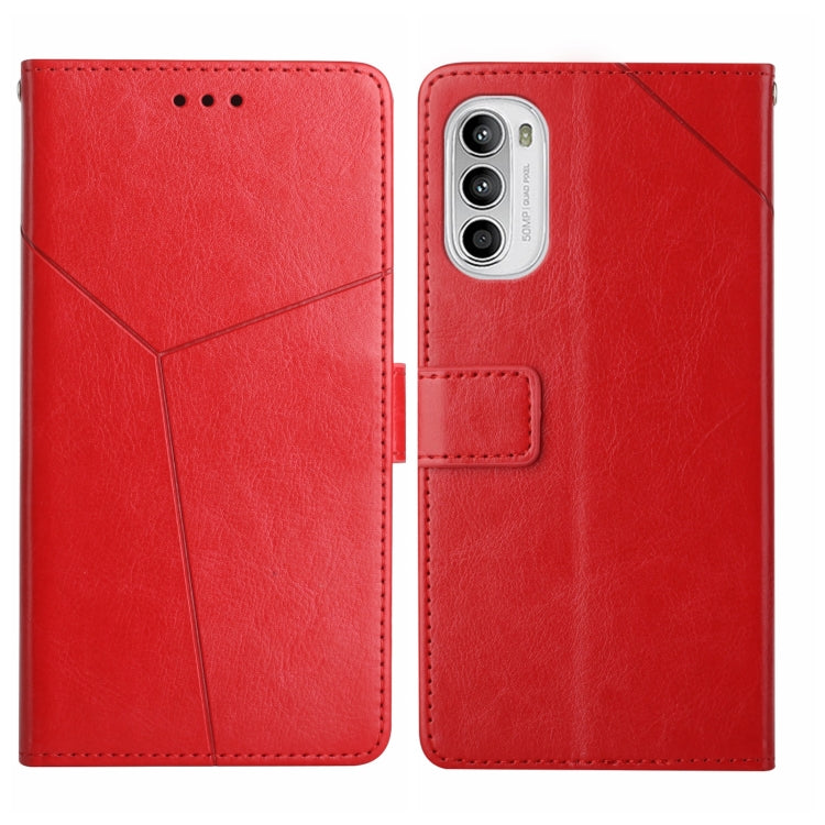 Y Stitching Horizontal Flip Leather Phone Case, For Motorola Moto G52J 5G, For Motorola Moto G71S, For OPPO Realme Narzo 50 4G, For OPPO Reno7 4G