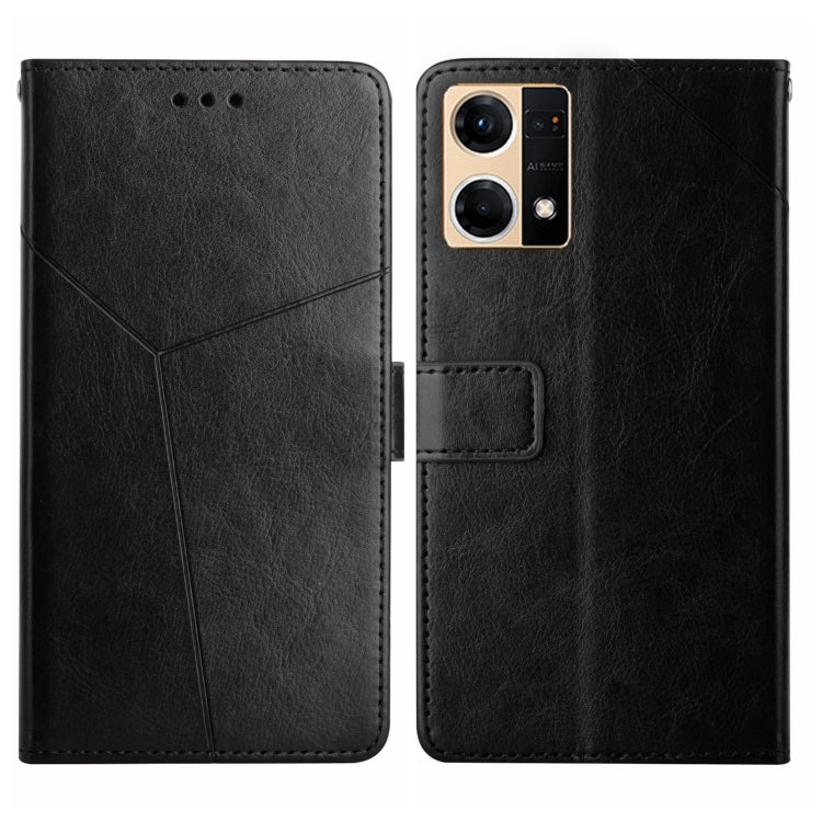Y Stitching Horizontal Flip Leather Phone Case, For Motorola Moto G52J 5G, For Motorola Moto G71S, For OPPO Realme Narzo 50 4G, For OPPO Reno7 4G