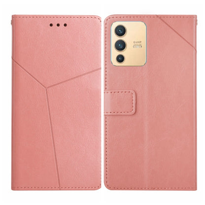 Y Stitching Horizontal Flip Leather Phone Case, For vivo V23 5G