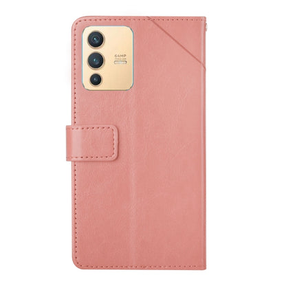 Y Stitching Horizontal Flip Leather Phone Case, For vivo V23 5G