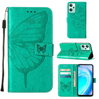 Embossed Butterfly Leather Phone Case, For OnePlus Nord 2T 5G, For OnePlus Nord CE 2 Lite 5G, For OnePlus Ace 5G
