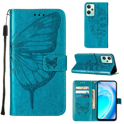 Embossed Butterfly Leather Phone Case, For OnePlus Nord 2T 5G, For OnePlus Nord CE 2 Lite 5G, For OnePlus Ace 5G