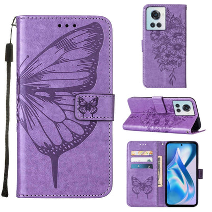 Embossed Butterfly Leather Phone Case, For OnePlus Nord 2T 5G, For OnePlus Nord CE 2 Lite 5G, For OnePlus Ace 5G