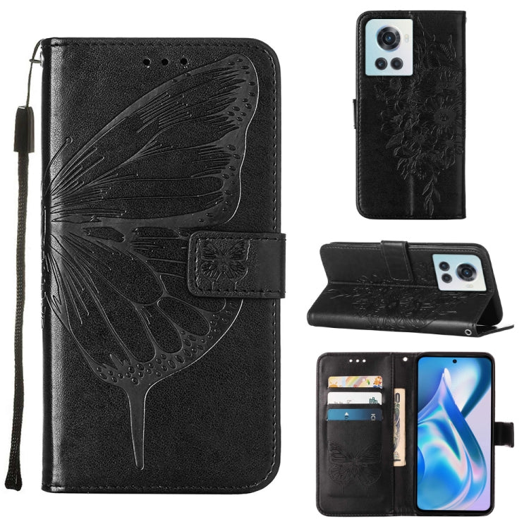 Embossed Butterfly Leather Phone Case, For OnePlus Nord 2T 5G, For OnePlus Nord CE 2 Lite 5G, For OnePlus Ace 5G