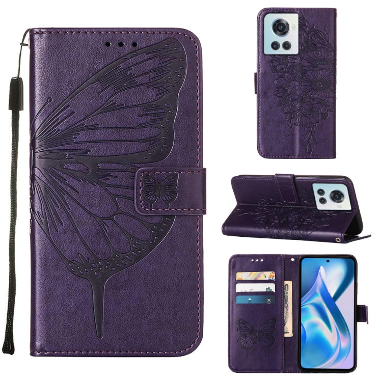 Embossed Butterfly Leather Phone Case, For OnePlus Nord 2T 5G, For OnePlus Nord CE 2 Lite 5G, For OnePlus Ace 5G