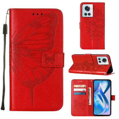 Embossed Butterfly Leather Phone Case, For OnePlus Nord 2T 5G, For OnePlus Nord CE 2 Lite 5G, For OnePlus Ace 5G