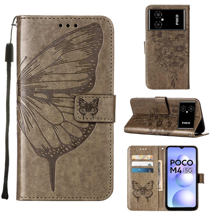 Embossed Butterfly Leather Phone Case, For Xiaomi 12 Lite, For Xiaomi Redmi Note 11T Pro, For Xiaomi Poco M4 5G