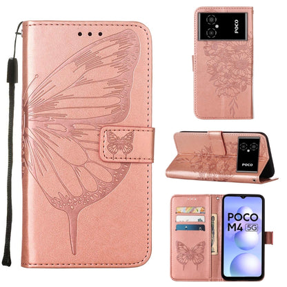 Embossed Butterfly Leather Phone Case, For Xiaomi 12 Lite, For Xiaomi Redmi Note 11T Pro, For Xiaomi Poco M4 5G