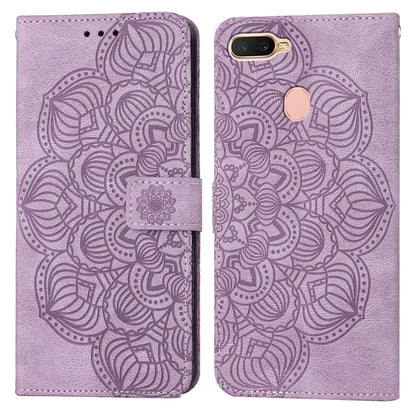Mandala Embossed Flip Leather Phone Case, For OPPO A3s / A5 / Realme C1, For OPPO A7 / A5s, For OPPO A9 2020, For OPPO A15