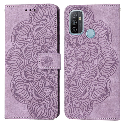Mandala Embossed Flip Leather Phone Case, For OPPO A53s, For OPPO A54 4G, For OPPO A92 / A72 / A52, For OPPO A93 5G
