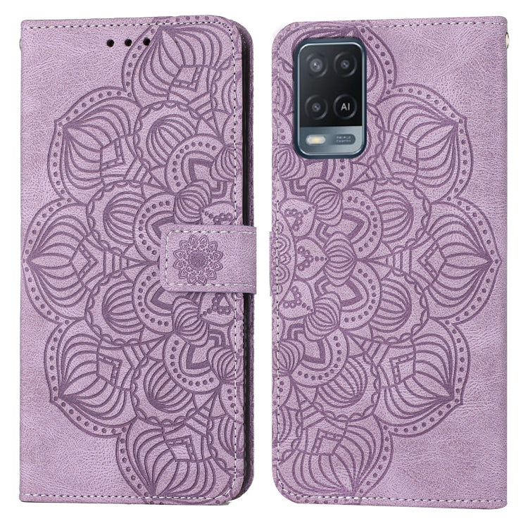 Mandala Embossed Flip Leather Phone Case, For OPPO A53s, For OPPO A54 4G, For OPPO A92 / A72 / A52, For OPPO A93 5G