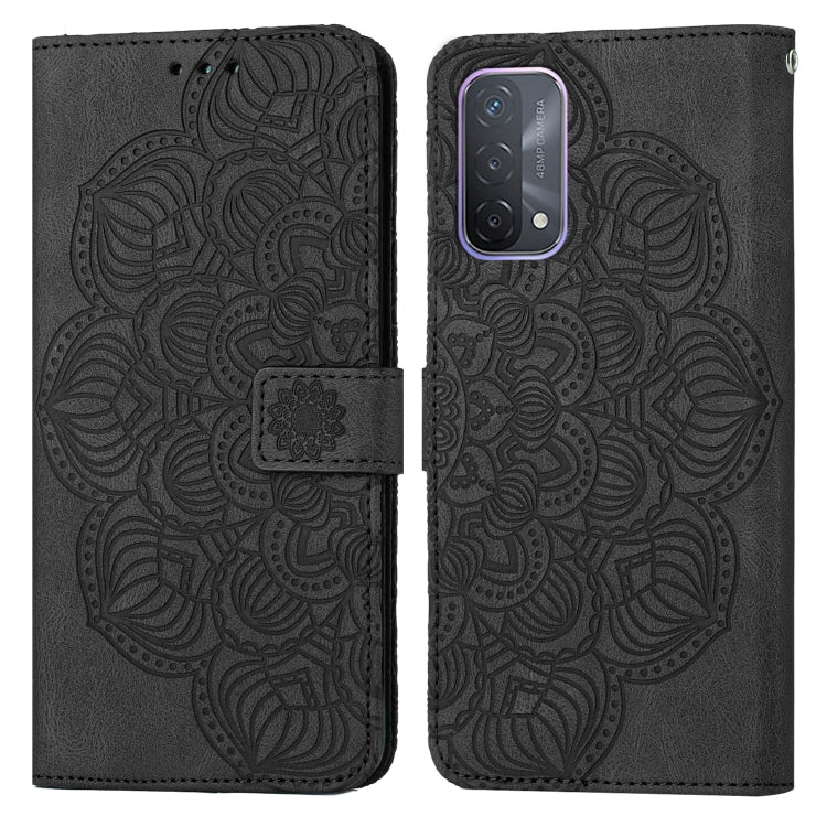 Mandala Embossed Flip Leather Phone Case, For OPPO A53s, For OPPO A54 4G, For OPPO A92 / A72 / A52, For OPPO A93 5G