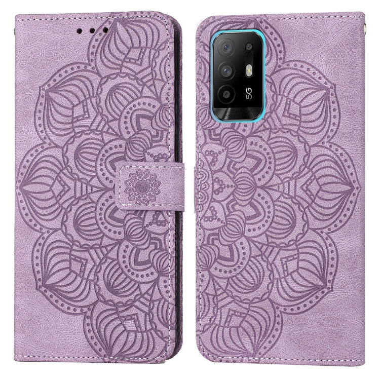 Mandala Embossed Flip Leather Phone Case, For OPPO A94 5G, For OPPO A96 4G / Realme 9i, For OPPO Realme C11, For OPPO Find X3 / Find X3 Pro