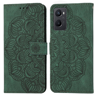 Mandala Embossed Flip Leather Phone Case, For OPPO A94 5G, For OPPO A96 4G / Realme 9i, For OPPO Realme C11, For OPPO Find X3 / Find X3 Pro