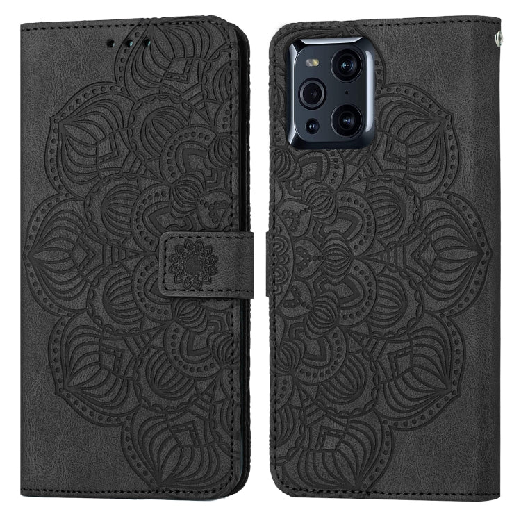 Mandala Embossed Flip Leather Phone Case, For OPPO A94 5G, For OPPO A96 4G / Realme 9i, For OPPO Realme C11, For OPPO Find X3 / Find X3 Pro