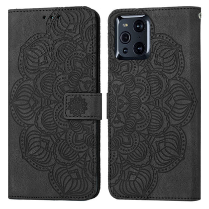 Mandala Embossed Flip Leather Phone Case, For OPPO A94 5G, For OPPO A96 4G / Realme 9i, For OPPO Realme C11, For OPPO Find X3 / Find X3 Pro