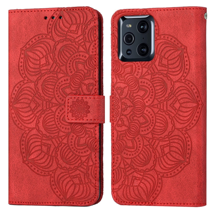 Mandala Embossed Flip Leather Phone Case, For OPPO A94 5G, For OPPO A96 4G / Realme 9i, For OPPO Realme C11, For OPPO Find X3 / Find X3 Pro