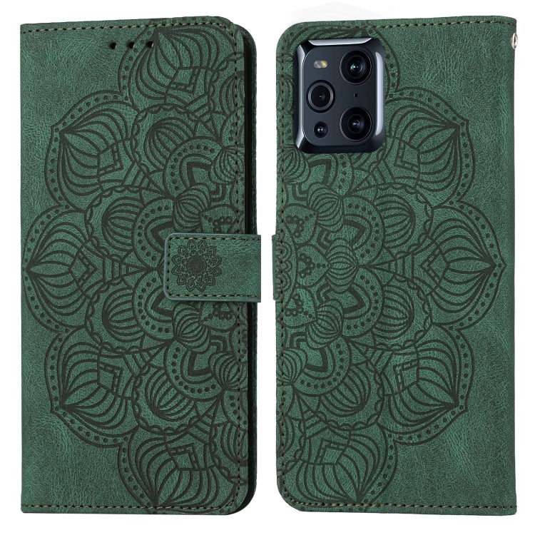Mandala Embossed Flip Leather Phone Case, For OPPO A94 5G, For OPPO A96 4G / Realme 9i, For OPPO Realme C11, For OPPO Find X3 / Find X3 Pro