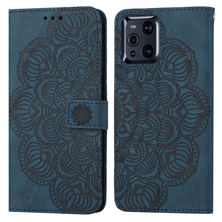 Mandala Embossed Flip Leather Phone Case, For OPPO A94 5G, For OPPO A96 4G / Realme 9i, For OPPO Realme C11, For OPPO Find X3 / Find X3 Pro