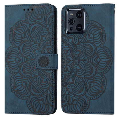 Mandala Embossed Flip Leather Phone Case, For OPPO A94 5G, For OPPO A96 4G / Realme 9i, For OPPO Realme C11, For OPPO Find X3 / Find X3 Pro