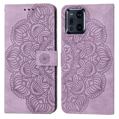 Mandala Embossed Flip Leather Phone Case, For OPPO A94 5G, For OPPO A96 4G / Realme 9i, For OPPO Realme C11, For OPPO Find X3 / Find X3 Pro