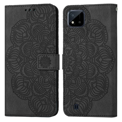 Mandala Embossed Flip Leather Phone Case, For OPPO Realme C20, For OPPO Realme C21, For OPPO Reno6 5G, For OPPO Reno6 Pro 5G