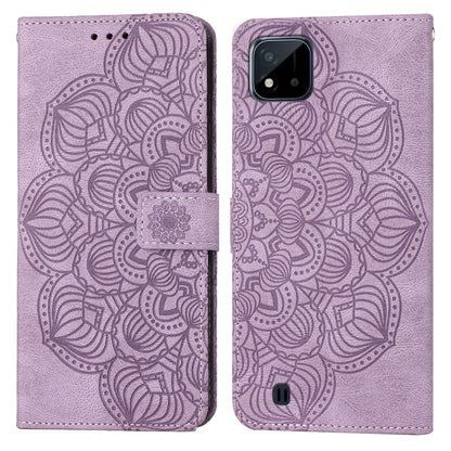 Mandala Embossed Flip Leather Phone Case, For OPPO Realme C20, For OPPO Realme C21, For OPPO Reno6 5G, For OPPO Reno6 Pro 5G