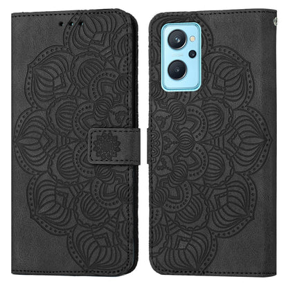 Mandala Embossed Flip Leather Phone Case, For OPPO Reno7 5G