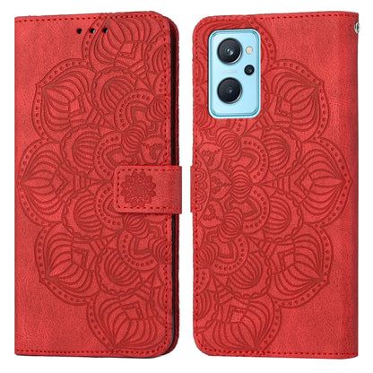 Mandala Embossed Flip Leather Phone Case, For OPPO Reno7 5G