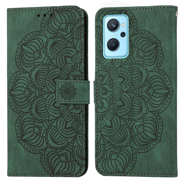 Mandala Embossed Flip Leather Phone Case, For OPPO Reno7 5G