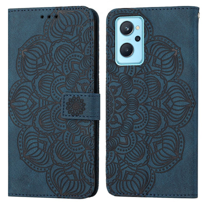 Mandala Embossed Flip Leather Phone Case, For OPPO Reno7 5G