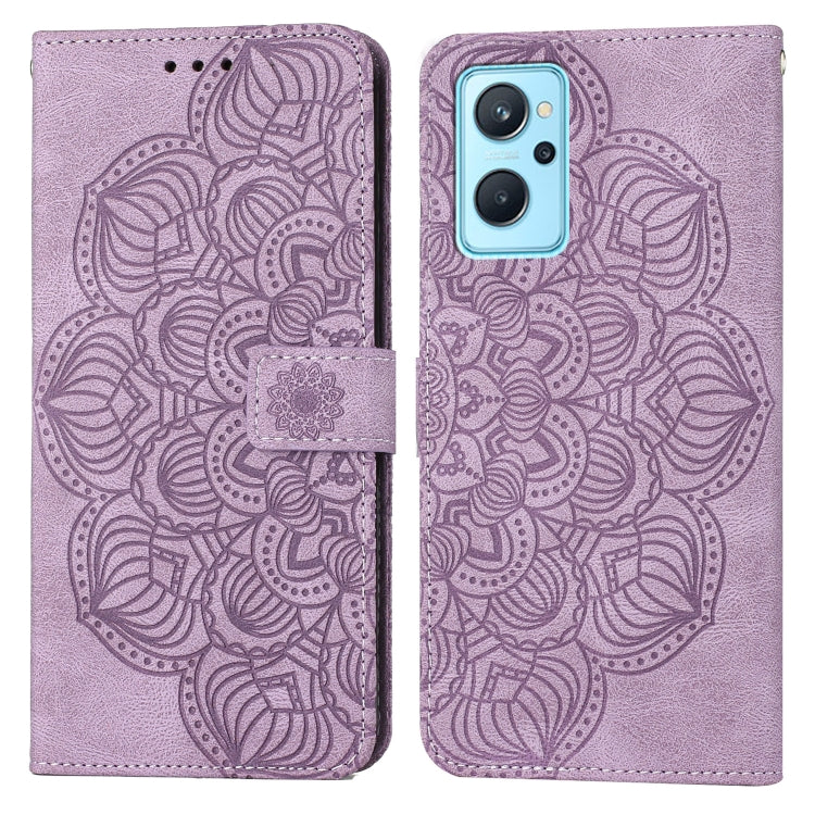 Mandala Embossed Flip Leather Phone Case, For OPPO Reno7 5G