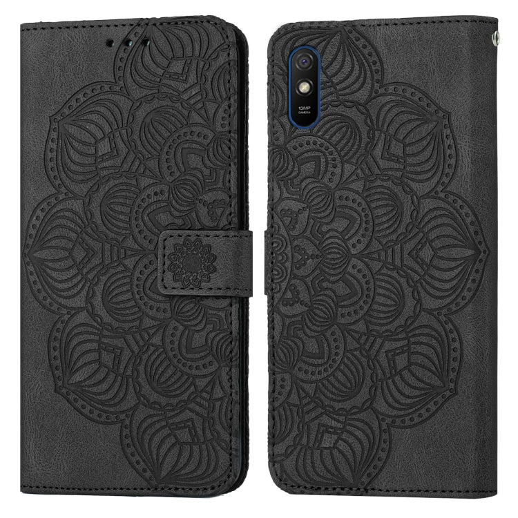 Mandala Embossed Flip Leather Phone Case, For Xiaomi Redmi Note 7 / Note 7 Pro, For Xiaomi Redmi 9, For Xiaomi Redmi 9A, For Xiaomi Redmi 9C / 10A
