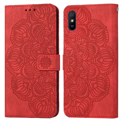Mandala Embossed Flip Leather Phone Case, For Xiaomi Redmi Note 7 / Note 7 Pro, For Xiaomi Redmi 9, For Xiaomi Redmi 9A, For Xiaomi Redmi 9C / 10A