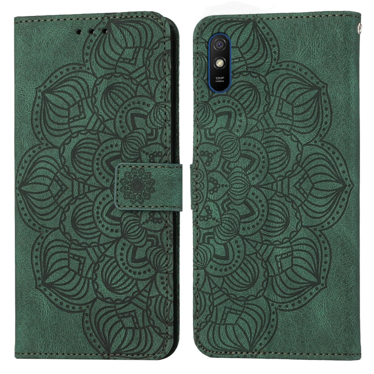 Mandala Embossed Flip Leather Phone Case, For Xiaomi Redmi Note 7 / Note 7 Pro, For Xiaomi Redmi 9, For Xiaomi Redmi 9A, For Xiaomi Redmi 9C / 10A