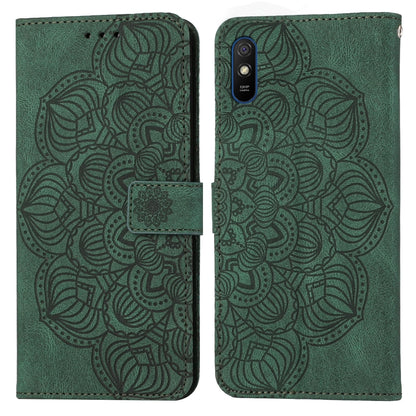 Mandala Embossed Flip Leather Phone Case, For Xiaomi Redmi Note 7 / Note 7 Pro, For Xiaomi Redmi 9, For Xiaomi Redmi 9A, For Xiaomi Redmi 9C / 10A