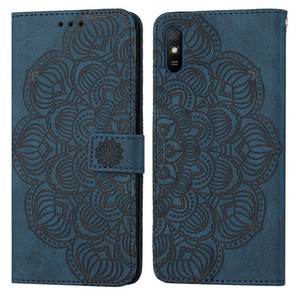 Mandala Embossed Flip Leather Phone Case, For Xiaomi Redmi Note 7 / Note 7 Pro, For Xiaomi Redmi 9, For Xiaomi Redmi 9A, For Xiaomi Redmi 9C / 10A