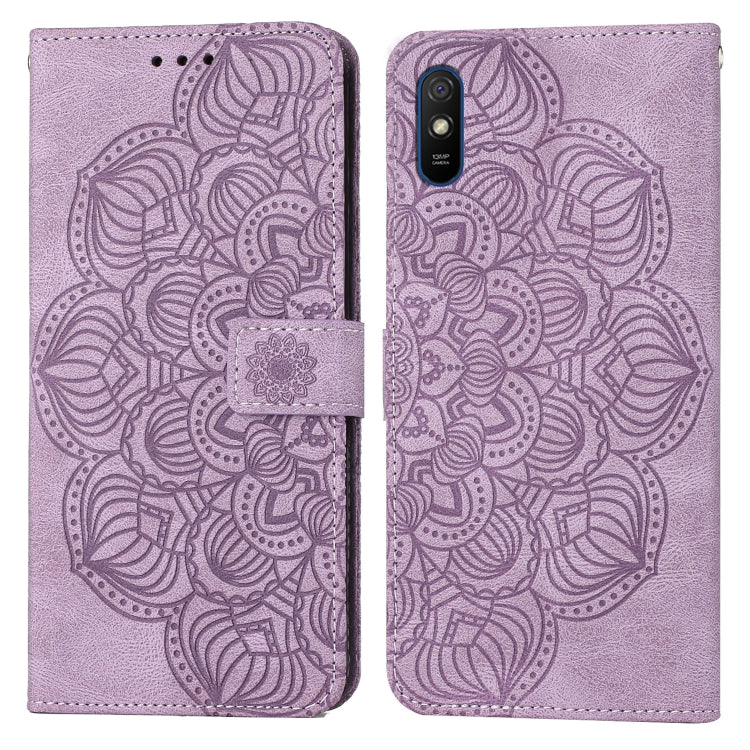 Mandala Embossed Flip Leather Phone Case, For Xiaomi Redmi Note 7 / Note 7 Pro, For Xiaomi Redmi 9, For Xiaomi Redmi 9A, For Xiaomi Redmi 9C / 10A