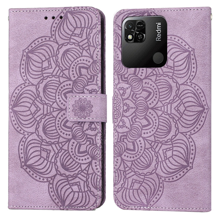 Mandala Embossed Flip Leather Phone Case, For Xiaomi Redmi Note 7 / Note 7 Pro, For Xiaomi Redmi 9, For Xiaomi Redmi 9A, For Xiaomi Redmi 9C / 10A