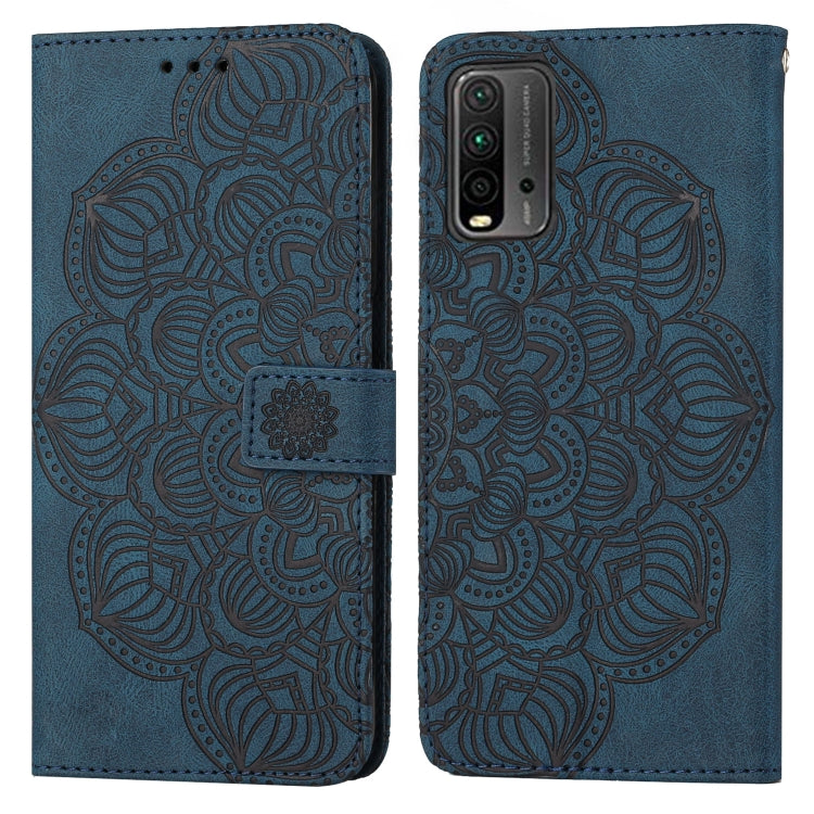 Mandala Embossed Flip Leather Phone Case, For Xiaomi Redmi 9T, For Xiaomi Redmi 10, For Xiaomi Redmi 10C, For Xiaomi Redmi Note 8