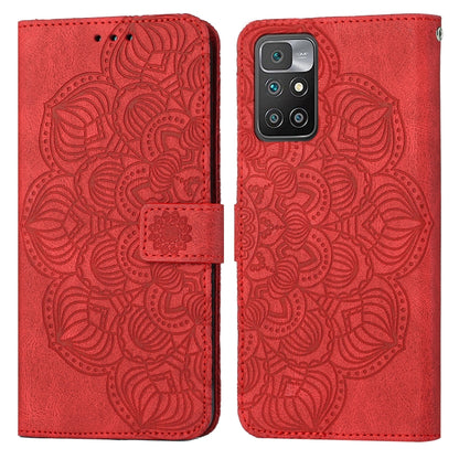 Mandala Embossed Flip Leather Phone Case, For Xiaomi Redmi 9T, For Xiaomi Redmi 10, For Xiaomi Redmi 10C, For Xiaomi Redmi Note 8