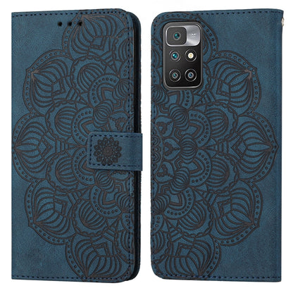 Mandala Embossed Flip Leather Phone Case, For Xiaomi Redmi 9T, For Xiaomi Redmi 10, For Xiaomi Redmi 10C, For Xiaomi Redmi Note 8