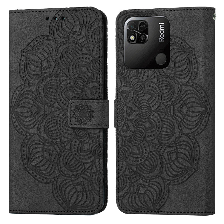 Mandala Embossed Flip Leather Phone Case, For Xiaomi Redmi 9T, For Xiaomi Redmi 10, For Xiaomi Redmi 10C, For Xiaomi Redmi Note 8