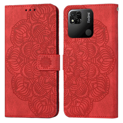 Mandala Embossed Flip Leather Phone Case, For Xiaomi Redmi 9T, For Xiaomi Redmi 10, For Xiaomi Redmi 10C, For Xiaomi Redmi Note 8
