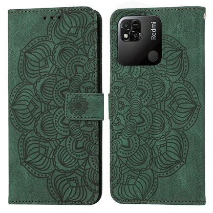 Mandala Embossed Flip Leather Phone Case, For Xiaomi Redmi 9T, For Xiaomi Redmi 10, For Xiaomi Redmi 10C, For Xiaomi Redmi Note 8