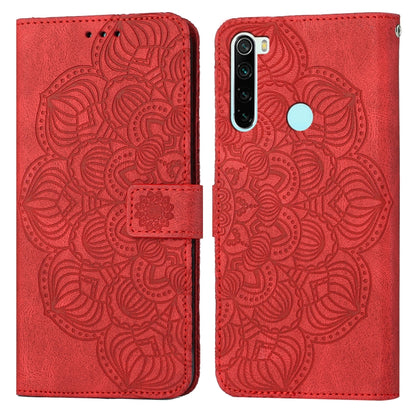 Mandala Embossed Flip Leather Phone Case, For Xiaomi Redmi Note 8 Pro, For Xiaomi Redmi Note 8T, For Xiaomi Redmi Note 9, For Xiaomi Redmi Note 9 Pro, For Xiaomi Redmi Note 9T