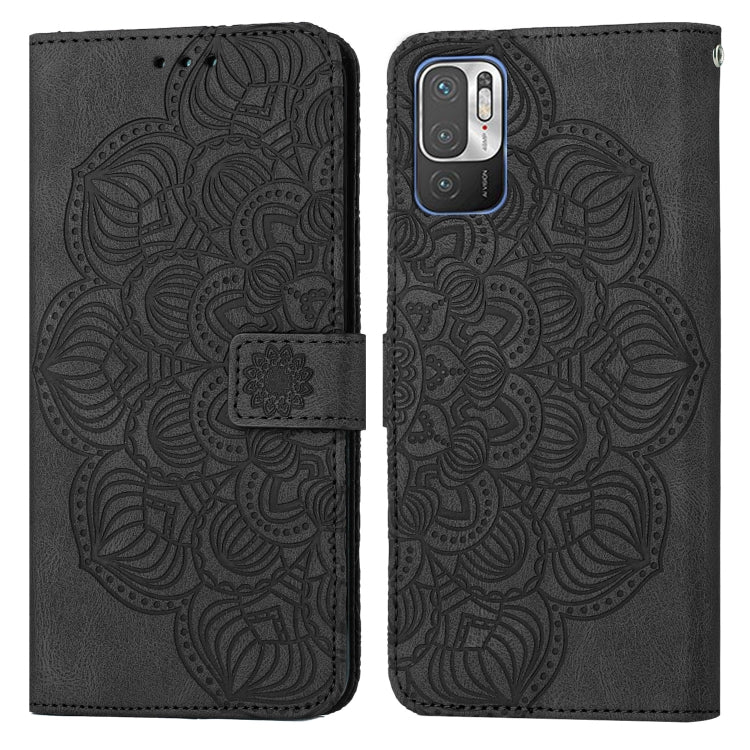 Mandala Embossed Flip Leather Phone Case, For Xiaomi Redmi Note 10, For Xiaomi Redmi Note 10 5G, For Xiaomi Redmi Note 10 Pro 4G, For Xiaomi Redmi Note 10 Pro 5G